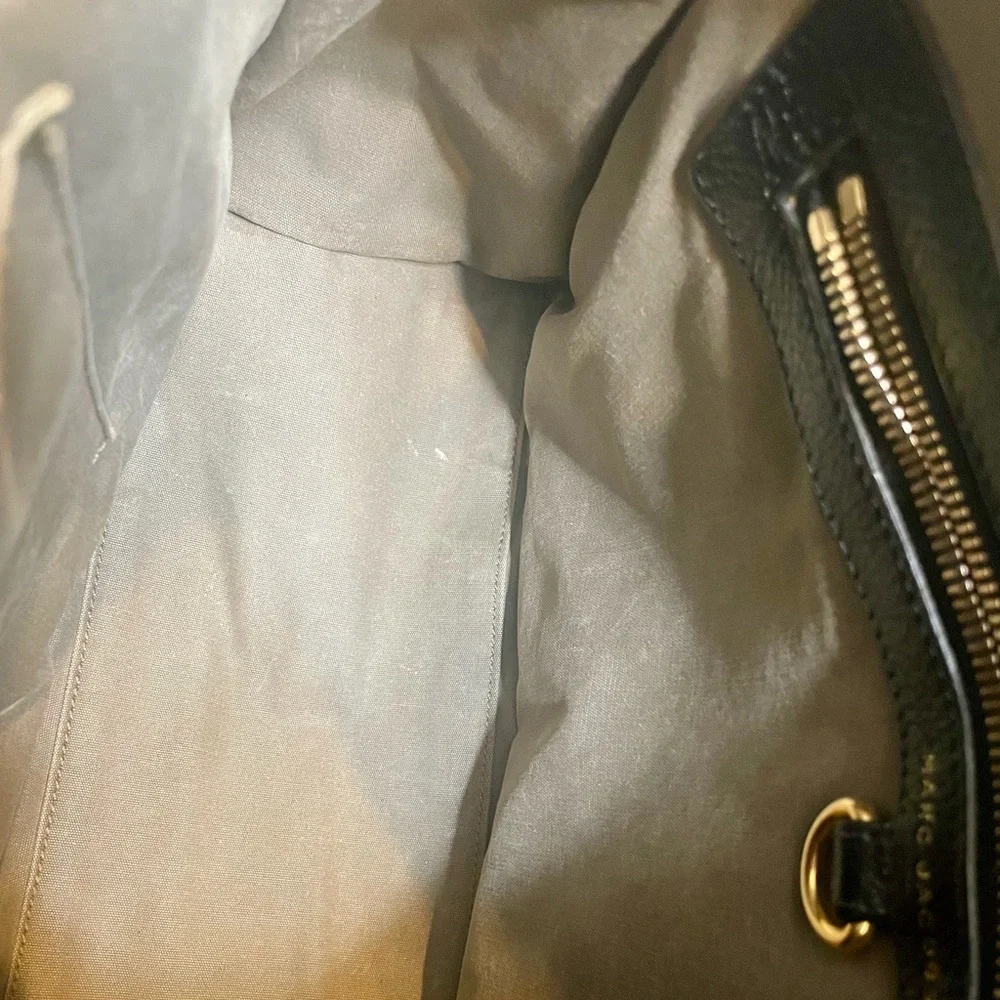 Marc Jacobs Black Quilted Goatskin Leather Two Way Karlie Handbag Shoulder Bag
